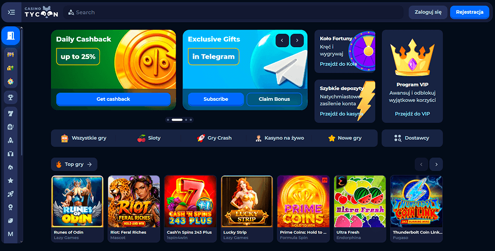 Jak odebrać bonus powitalny Tycoon Casino Jak odebrać bonus powitalny Tycoon Casino